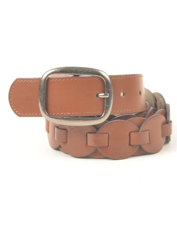 Leather Woven Belt - M Practical Women's Quick - dry