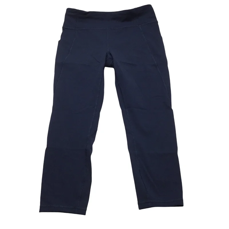 Athletic Leggings Capris By Lululemon In Navy, Size: 10 Earthy Women's Hemp - based