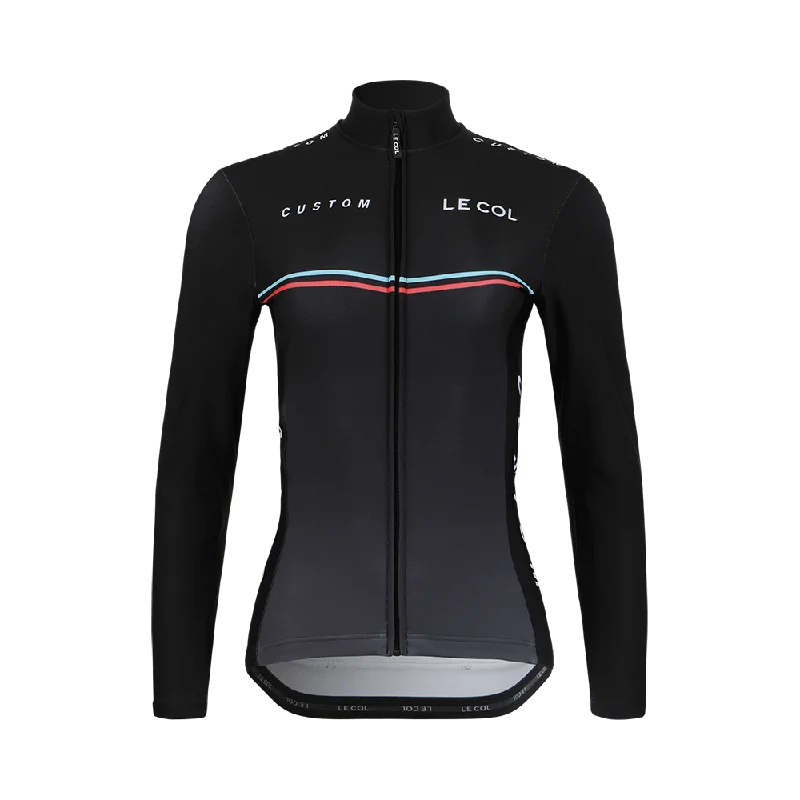Custom Womens Pro Aqua Zero Long Sleeve Jersey Vintage Women's 1970S 