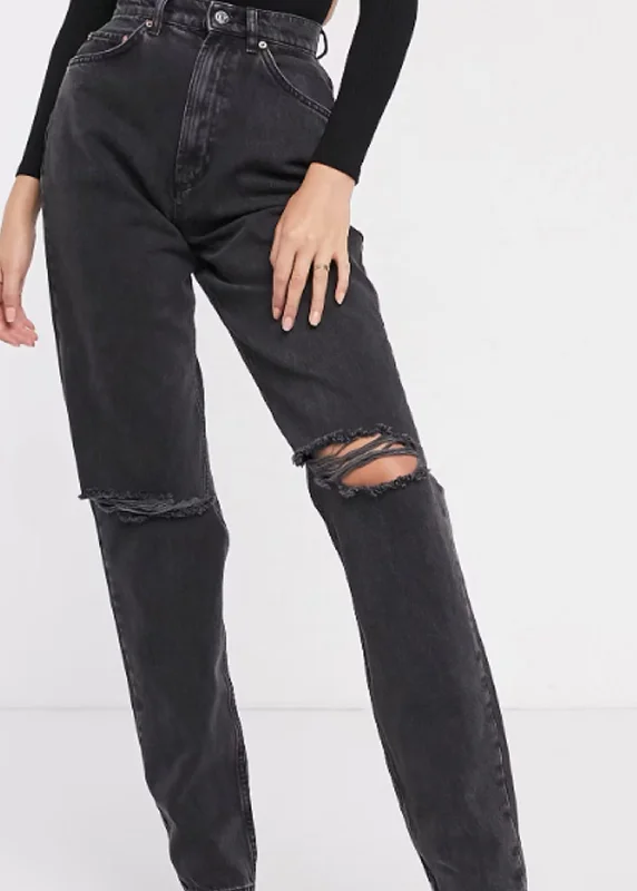 Women's Ripped Jeans,Black Traditional Women's 