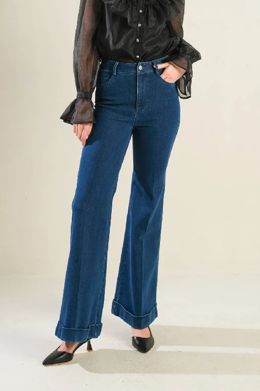 OUR GREATEST LOVE DENIM PANTS Artistic Women's Hand - painted
