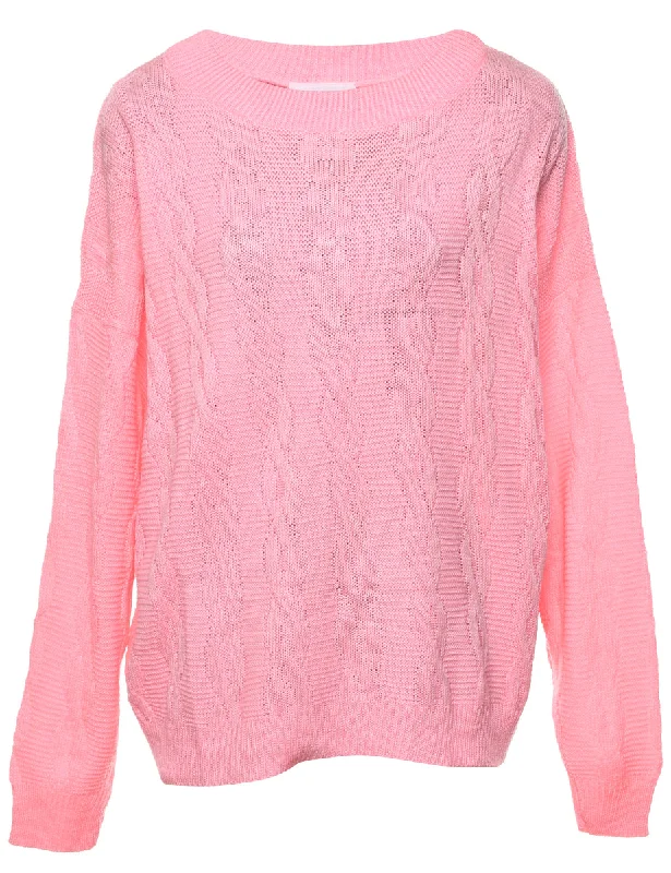 Pink Jumper - L Hip Women's Urban