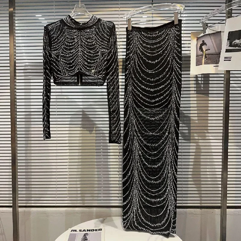 Sara Luxe Party 2 Piece Set Geometric