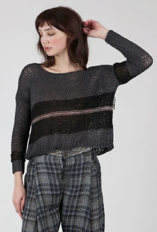 Mauve Zinger Sweater, Charcoal Bohemian Women's Free