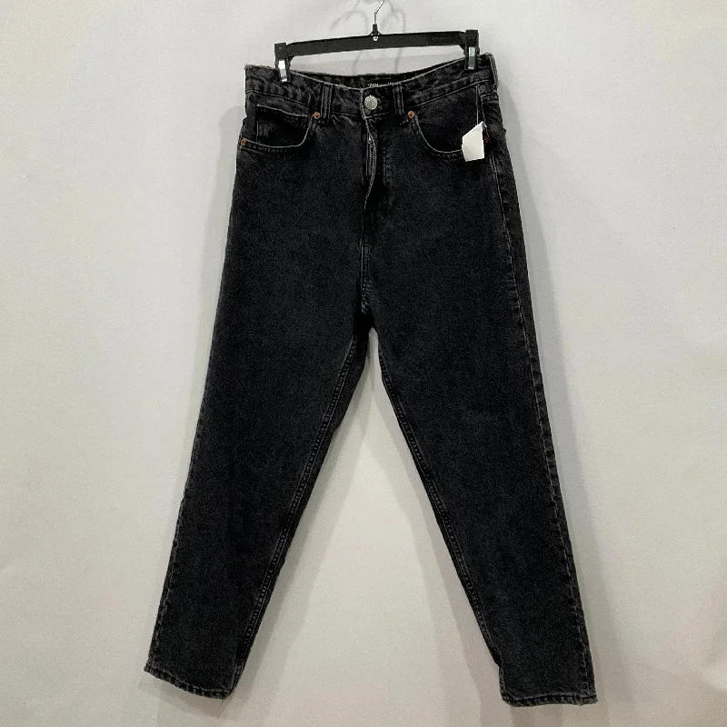 Jeans Straight By Zara In Black Denim, Size: 4 Luxurious Women's High -  end