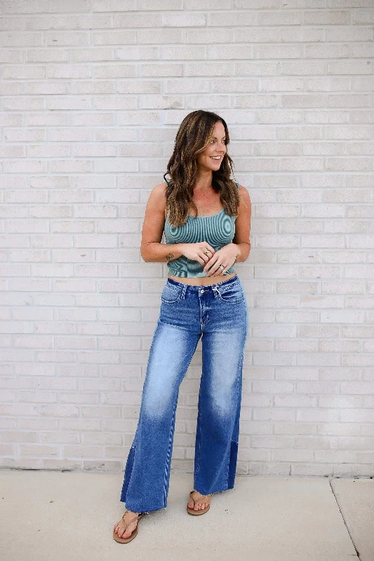 Atlas High Rise Wide Leg Jeans Sophisticated Women's 