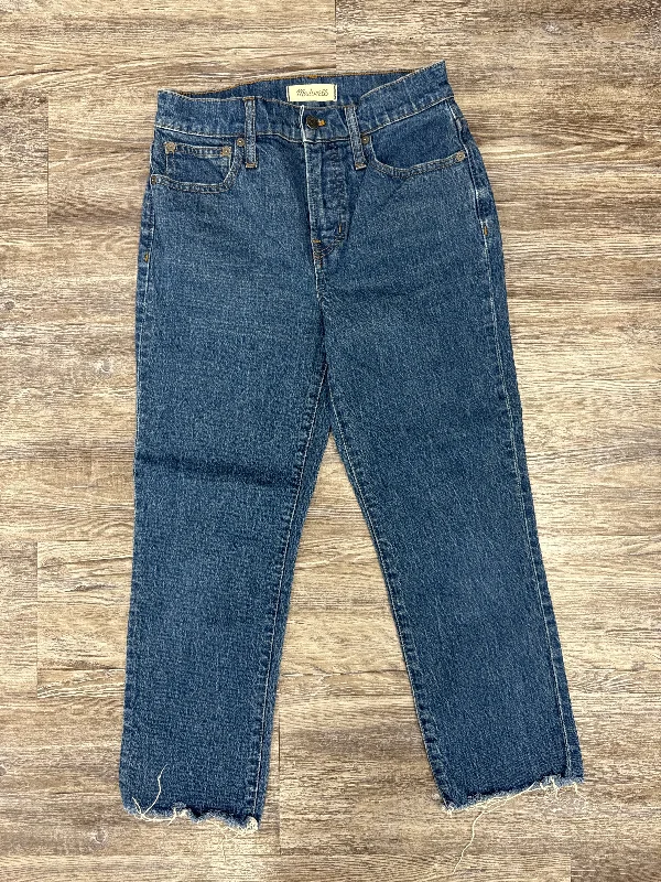 Jeans Cropped By Madewell In Blue Denim, Size: 2p Modern Women's 
