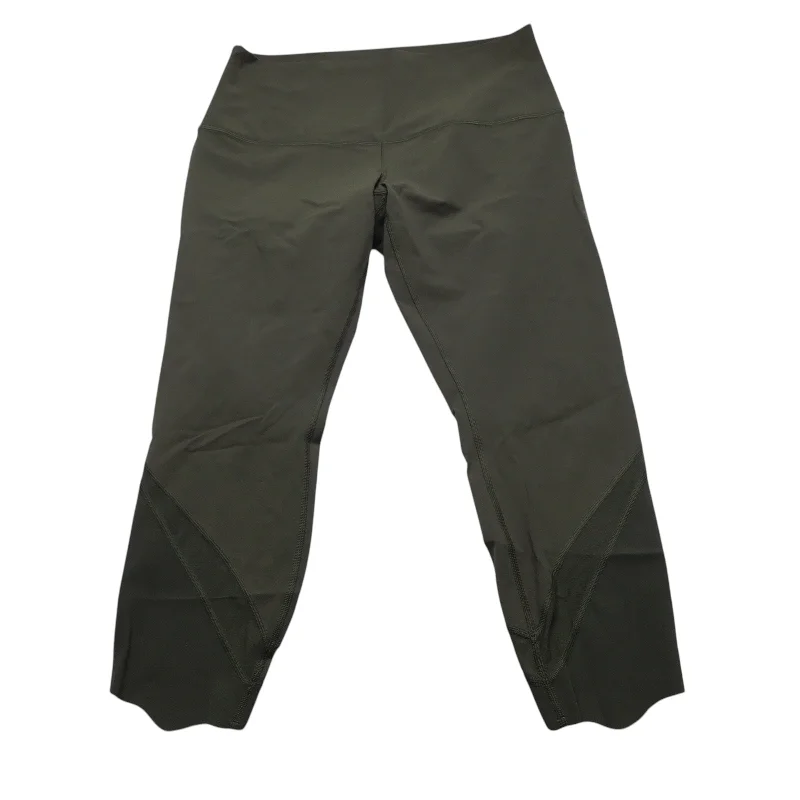 Athletic Leggings Capris By Lululemon In Green, Size: 12 Dapper Women's Bow - adorned