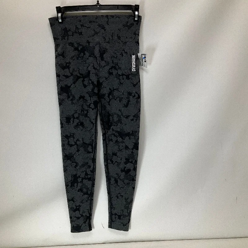 Athletic Leggings By Gym Shark In Black & Grey, Size: S Country