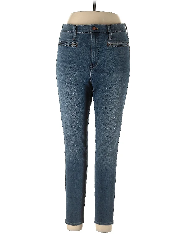 High-Rise Skinny Jeans in Medium Wash Hip Women's Retro
