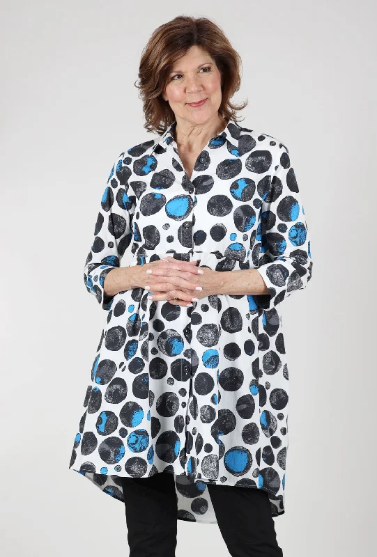 Dolly Shirt Tunic, Outline Print Geometric