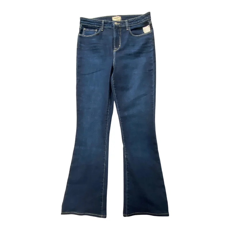 Jeans Boot Cut By L Agence In Blue Denim, Size: 10 Casual Women's Loose - fitting