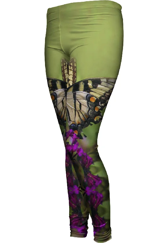 Enchanting Purple Flower Butterfly Dynamic Women's Moto