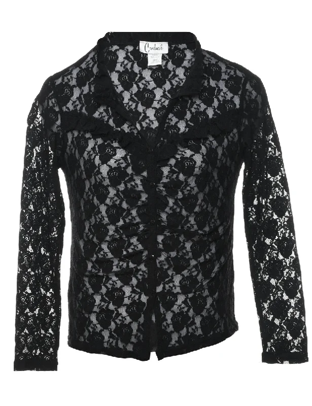 Lace Frilly Blouse - S Street