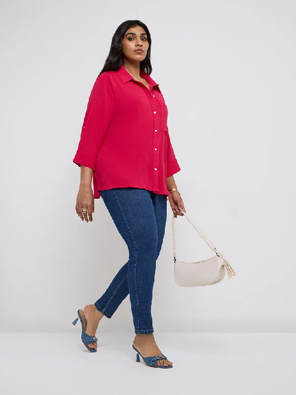 Gia Blue High-Rise Jeggings Trendy Women's Oversized