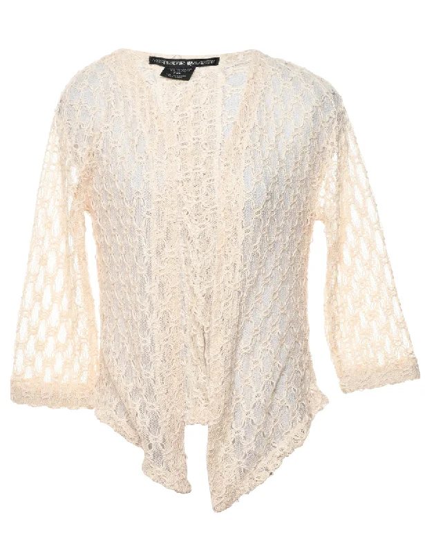 Peach Lace Jacket - M Scandinavian