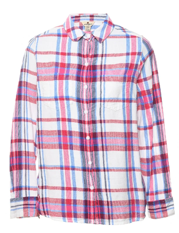 Woolrich Checked Shirt - M Geometric