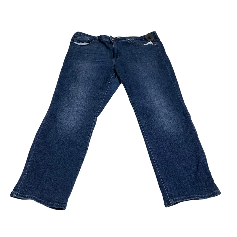 Jeans Straight By Universal Thread In Blue Denim, Size: 18 Women