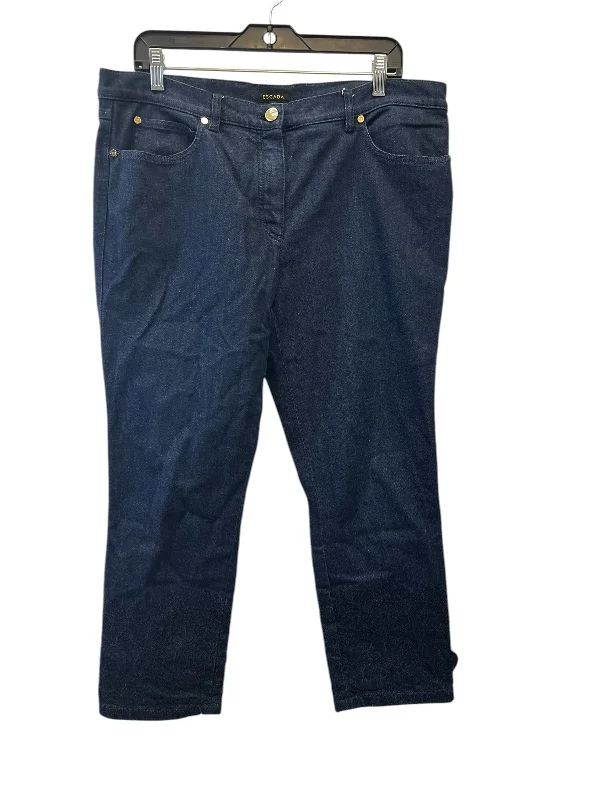 Jeans Designer By Escada In Blue Denim, Size: 14 Refined Women's Classic 