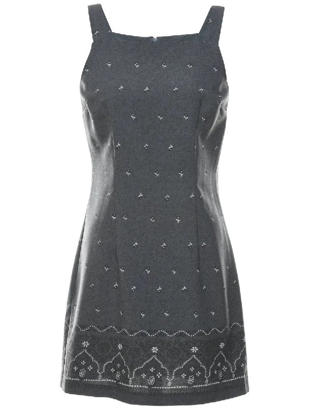 Grey Dress - S Elegant Women's Formal 