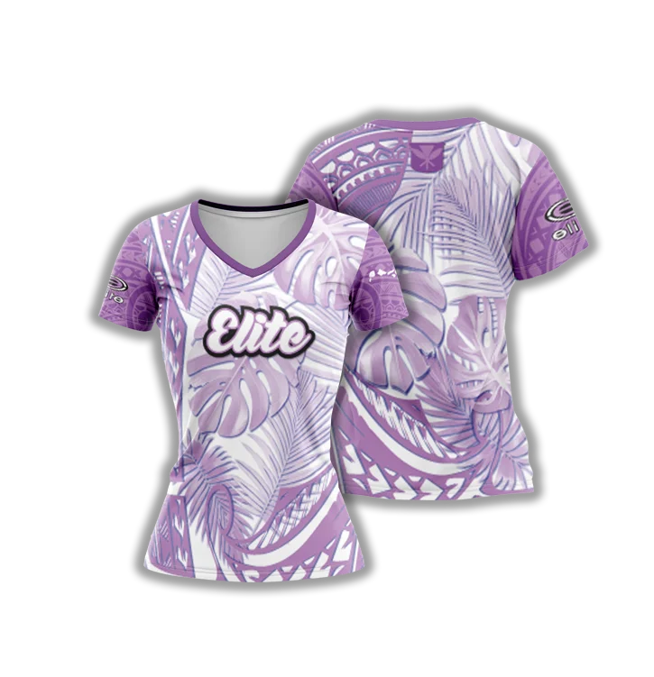 Elite Womens Jersey – ESD 1489 PARADISE TRIBAL PURPLE Confident Women's High - fashion