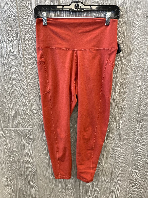 Athletic Leggings By Clothes Mentor In Orange, Size: L Country