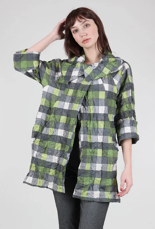 Hepburn Jacket, Herb Check Cool Women's Distressed