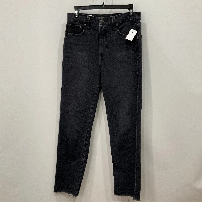 Jeans Straight By Gap In Black, Size: 4 Sleek Women's 