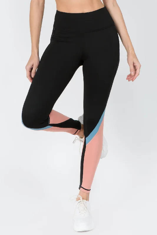 Active Color Block Detail Workout Legging Sustainable Organic