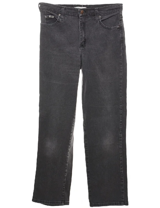 Black Straight-Fit Lee Jeans - W31 L30 Cool Women's Distressed