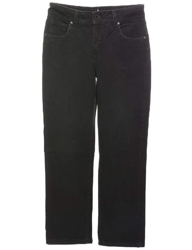 Black Lee Straight-Fit Jeans - W31 L30 European
