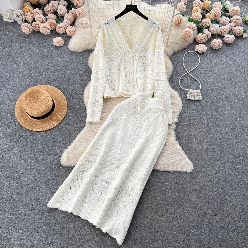 Kiley Knitted Premium Woolen Coord Set Trendy Women's Oversized
