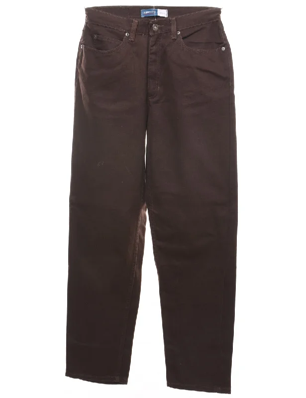 Dark Brown Tapered Jeans - W28 L29 performance