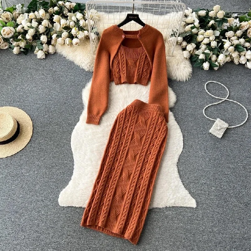 Rason Knitted Premium Woolen Coord Set Bold Women's Animal Print