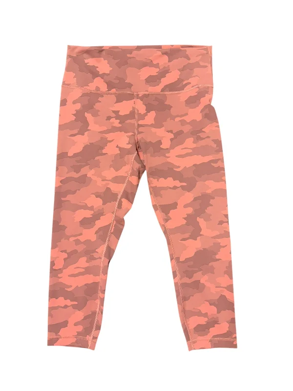 Athletic Leggings By Lululemon In Pink, Size: 14 Country
