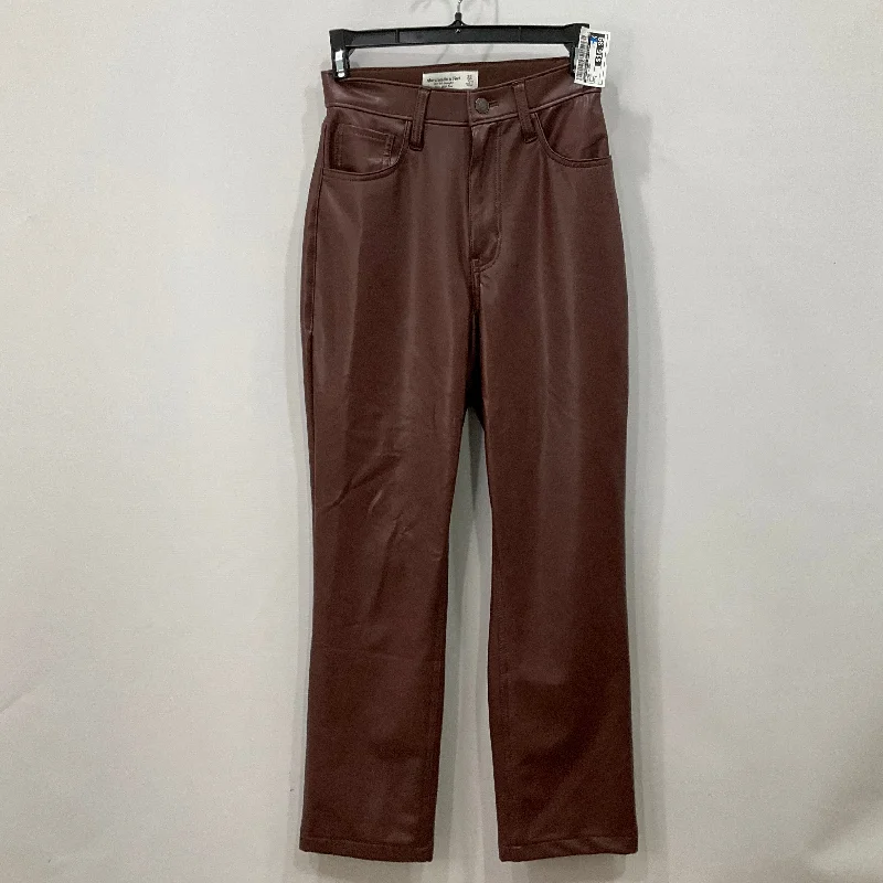Jeans Skinny By Abercrombie And Fitch In Brown, Size: 0 Gym