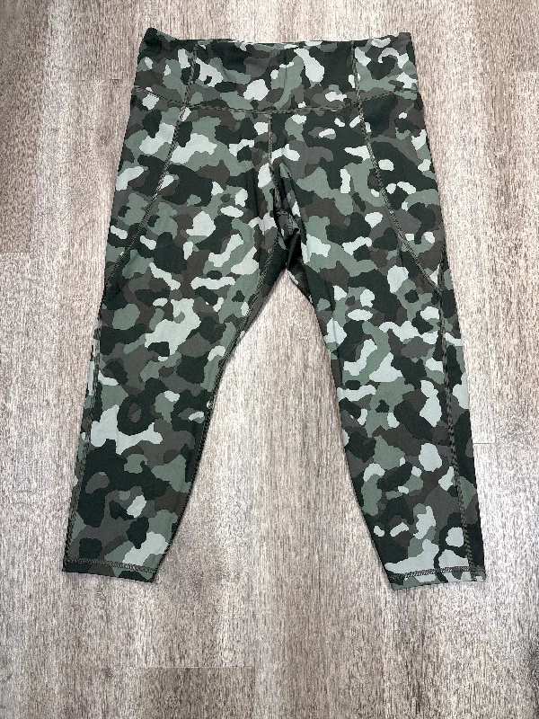 Athletic Leggings By Athleta In Green, Size: 2x Classic Women's Tweed