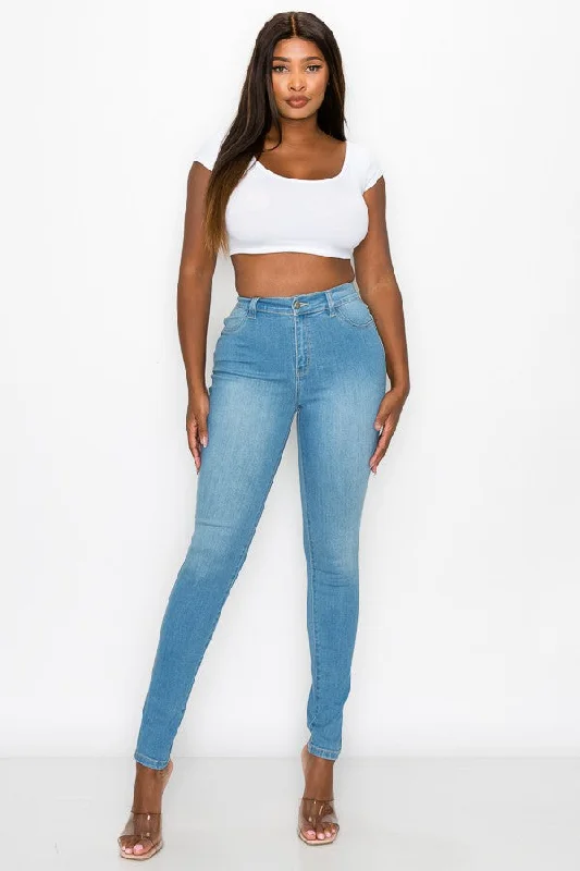 Classic High Rise Skinny Jeans Sophisticated Women's 