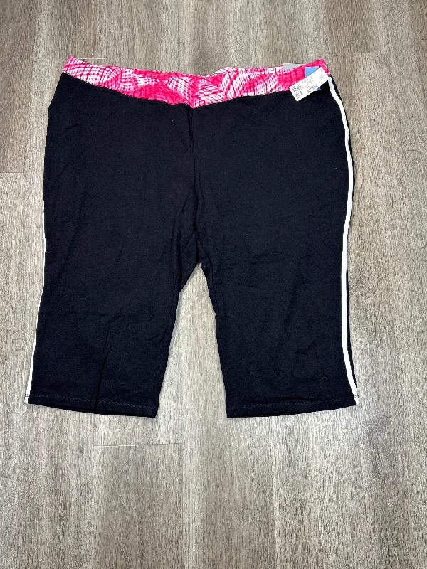 Athletic Leggings By Catherines In Black, Size: 4x Confident Women's Power