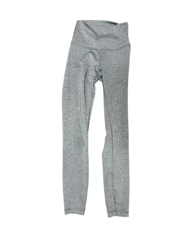 Athletic Leggings By Lululemon In Grey, Size: 2 Artistic Women's Avant - 