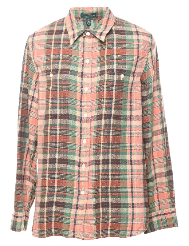 Ralph Lauren Checked Shirt - L Minimalist Women's Casual