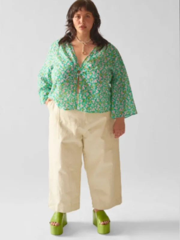Wray Size 20 Off-White Crop Jeans Classic Women's Tweed