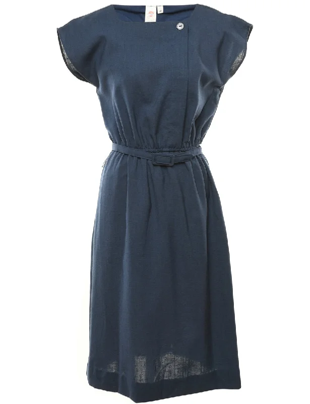 Navy Dress - M Cashmere