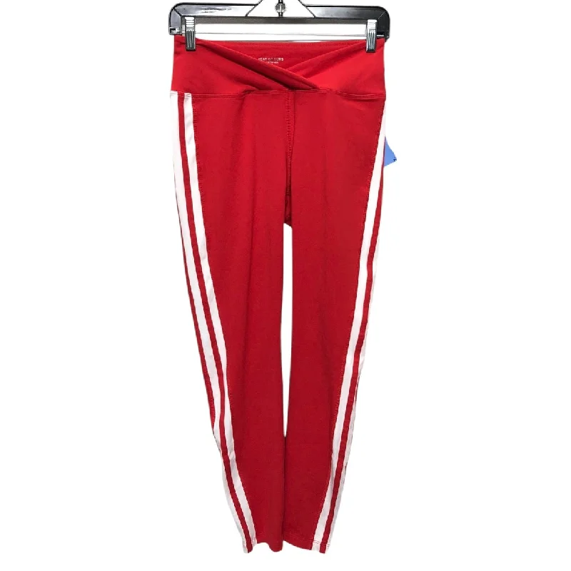 Athletic Leggings By Year Of Ours In Red, Size: M Classic Women's Tweed