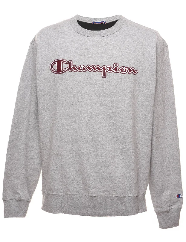 Champion Printed Sweatshirt - L Edgy Women's Punk