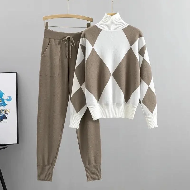 Raymond Woolen Coord Set Cozy Women's Sherpa - lined