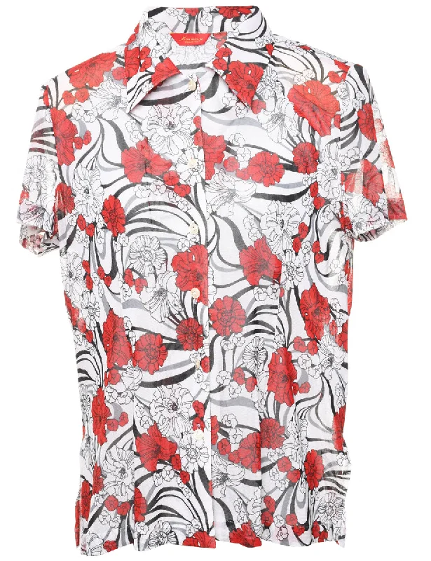 Floral Shirt - M Bold Women's Statement