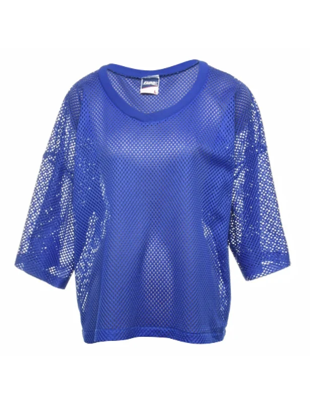 Blue Plain T-shirt - L Bold Women's Statement