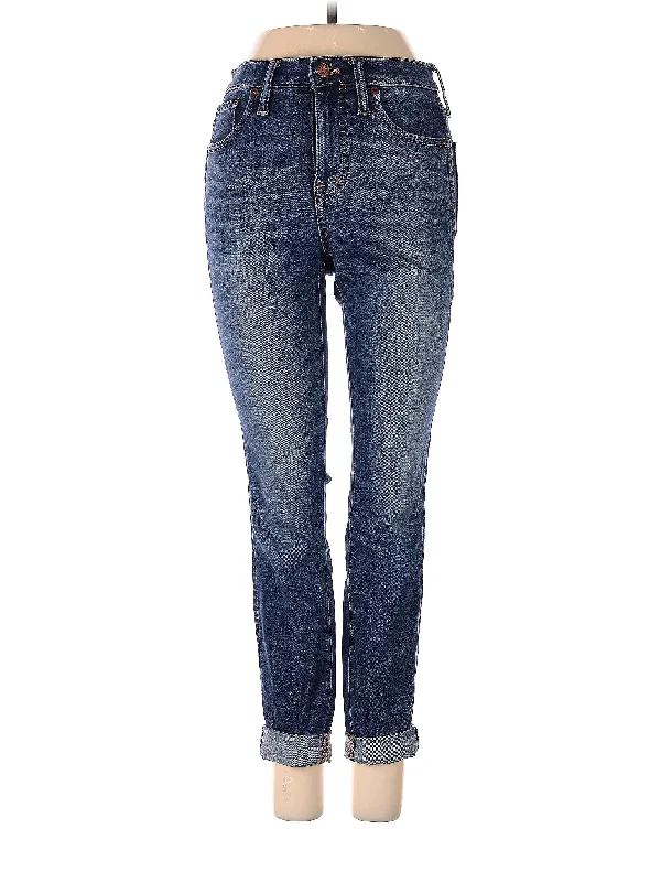 High-Rise Straight-leg Jeans in Medium Wash Refined Women's Hand - crafted
