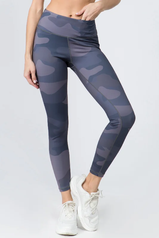 Out of the Blue Camouflage Active Leggings Practical Women's Quick - dry